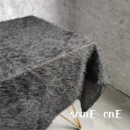 Tassel Embroidered Lace Fabric Black Feather Fringe DIY Background Decor Fluffy Skirt Wedding Dress Lace Designer Fabric