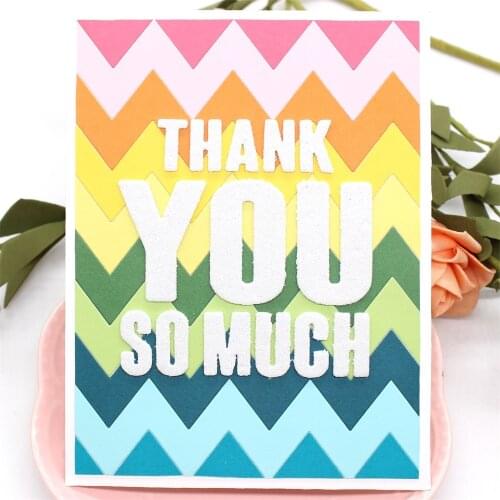 KSCRAFT Zigzag Chevron Strips Metal Cutting Dies Stencils for DIY Scrapbooking Decorative Embossing DIY Paper Cards