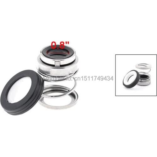 Metal Spring 20mm Inner Dia Rubber Bellows Water Pump Mechanical Seal 5pcs