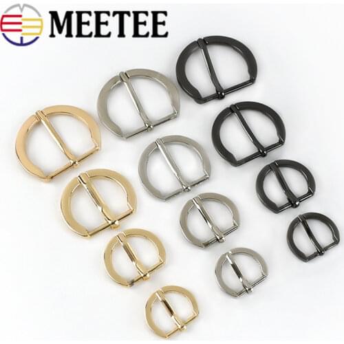 10/20pcs 16/20/25/30mm Metal Pin Buckle Bags Strap Adjuster Belt Buckles Shoes Webbing Slider Hook DIY Decor Clasp Accessories