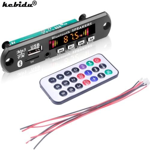 Handsfree MP3 Player 6W 50W Amplifier Decoder Board 5V 12V 18V Bluetooth 5.0 Car FM Radio Module Support FM TF USB AUX Recorders