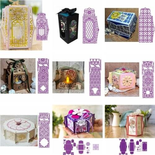 Ornate Box Die Set Send Template Metal Cutting Dies Stencil For Scrapbooking Paper Cards Crafts Handmade New 2019 Die Cut Emboss