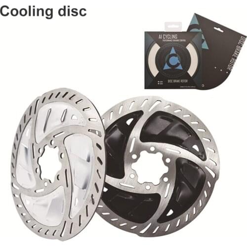 New Bicycle Cooling Fins Disc Brake Pads with Bolts MTB Road Bike 6 inches Bike Radiator Fin Rotors Bike Disc Brake Rotors