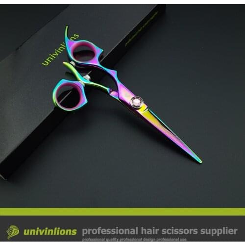 5.5" swivel left hand hair cutting shears rotary japanese hair cutting scissors hairdresser sissors razor hairdressing scissors