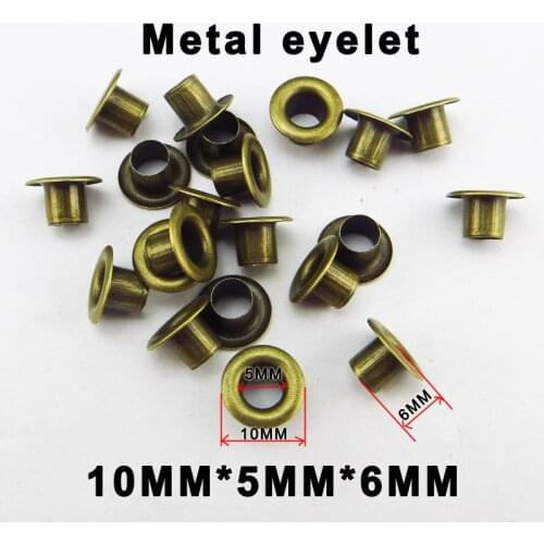 200PCS Metal Bronze tome EYELET 5MM Button Sewing Clothes Accessory Buttons Bag Eyelets ME-9992