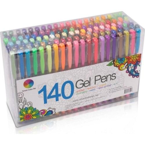 Ballpoint Pens 12/24/36/48 Colors Gel Pen Refills Glitter Coloring Drawing Painting Craft Marker Office School Supplies Gel Pens