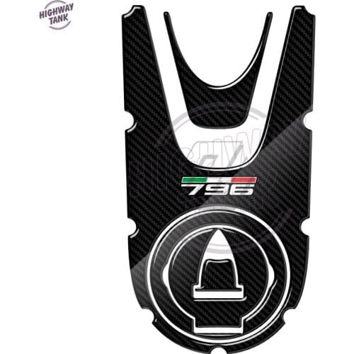 3D Carbon-look Motorcycle Gas Cap Sticker Tank Pad Protector Case for Ducati Monster 796 2008-2014