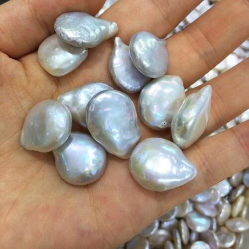 Natural Freshwater Pearl Pendant irregular Pendants for Jewelry Making DIY Necklace Accessories Free Making Necklace 16-18mm