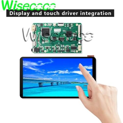 Wisecoco 5.5 inch 1920x1080 ips lcd screen fhd display + hdmi Driver board +i2c touch panel build-in speaker earphone jack