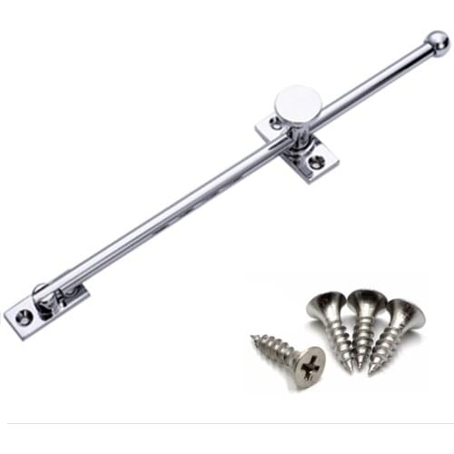 1x Adjustable Wind Brace Bracing Window Support Limiting Stopper Stainless Steel Industrial Wind-proof Rod 275mm