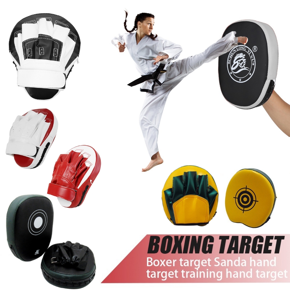 1pcs Kick Boxing Gloves Pads Punch Hand Target MMA Thai Free Fight Pad Kit Karate Mitt Focus Pads Sanda Training Equipment