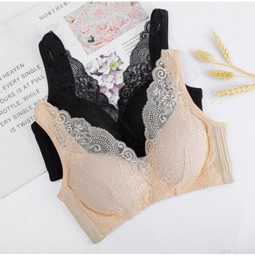 Birdsky, 1PC Women silk bra brassiere breast top sexy lace, wire rimless push up, mulberry pure silk, 2 solid colors. OR-85