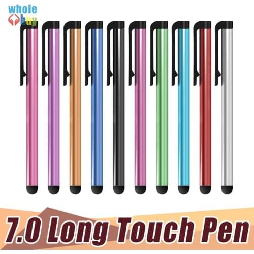 1000pcs/lot Universal Capacitive 7.0 Stylus Touch Pen for IPhone Samsung Galaxy IPad Mini Tablet PC Cellphone Mobile Phone