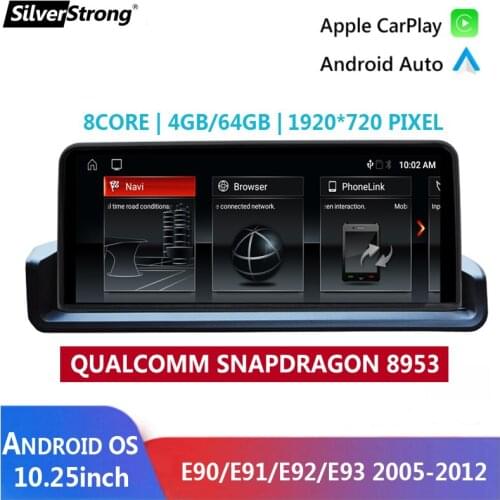 1920*720P Qualcomm 8Core,Android 10.0 Car Radio,for BMW E90 E91 E92,325/330/328,340,M3,4G LTE,8953 64GB,Google Auto,Carplay