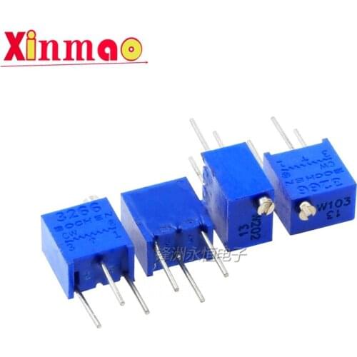 5PCS 3266W top adjustable precision potentiometer 1k2k5k10k20k50k100k200k500k1031m