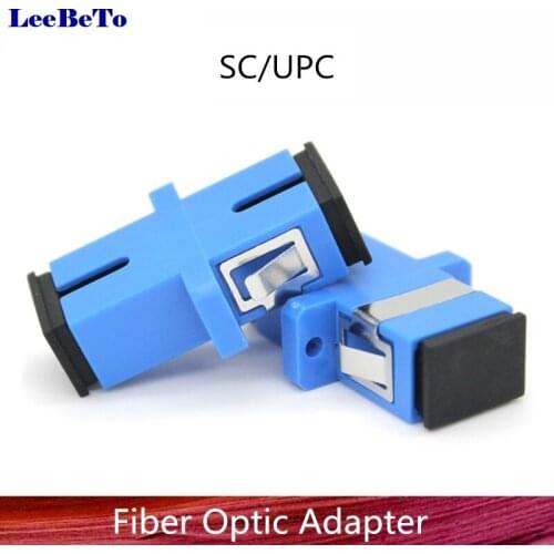 50/100/200pcs SC UPC Simplex Mode Fiber Optic Adapter SC Optical Fiber Coupler SC Fiber Flange SC UPC Connector