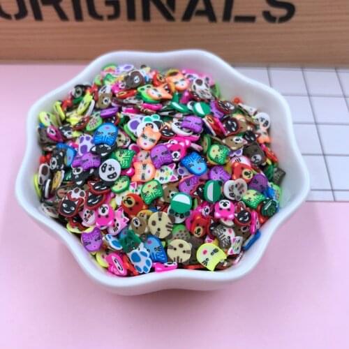 50g/lot Hot Selling Clay Animal Sprinkles for Crafts Making, Phone Deco, DIY