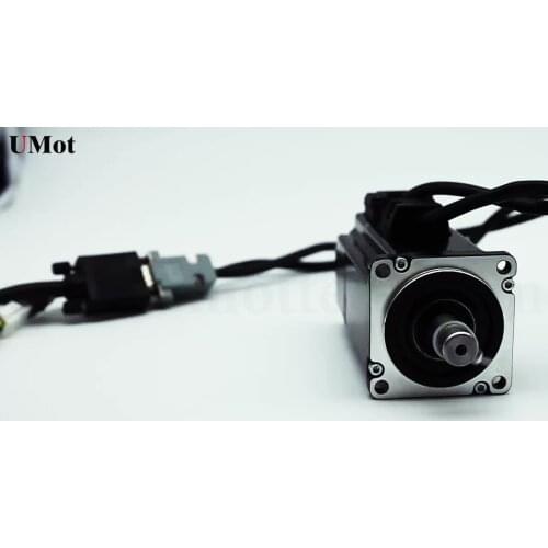 750W AC Servo Motor 220V 2.39N.m 3000RPM Single Phase Servo AC Motor Without Brake Matched Pulse Servo Driver for CNC Machine