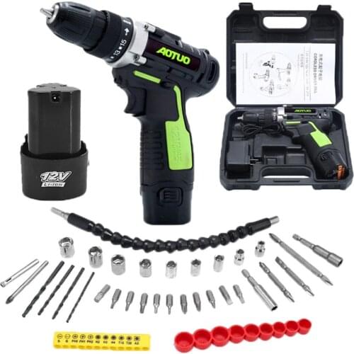 Q83 electric drill electric screwdriver multifunctional charging hand drill 12V lithium battery