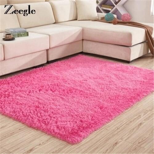 Living Room Carpet Rugs Children Bedroom Bedside Floor Mats Large Size Long Plush Shaggy Carpet Sofa Area Rugs Yoga Carpets