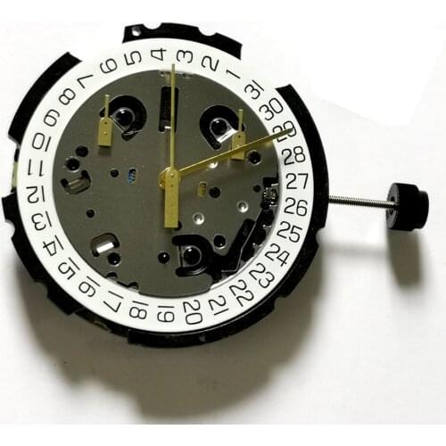 Quartz movement for Swiss ETA G10.212 Quartz Movement with Stem & Battery 6 Pin Date at 4 O'clock Watch Repair Parts replace