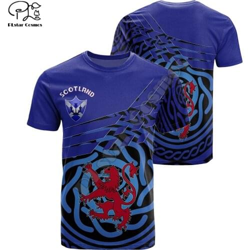 PLstar Cosmos Fashion Scotland Symbol 3D Print Summer Men/Women T-Shirts Flag Short-Sleeve Tee Hip Hop Casual Streetwear S5