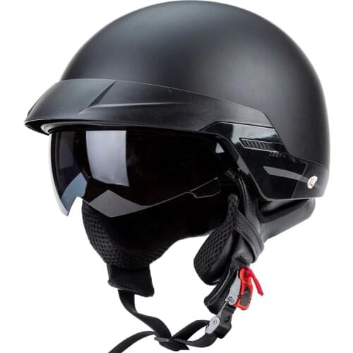 Open face Style Motorcycle helmet Cruiser helmet DOT certification with controllable sunglasses four season function ZR-816