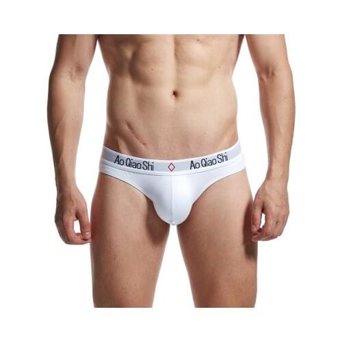 2021 Mens Solid Underwear Soft Underpants Briefs Homme Cueca Gay Panties Slip Man Bulge Tanga Hombre Mens Sexy Underpants