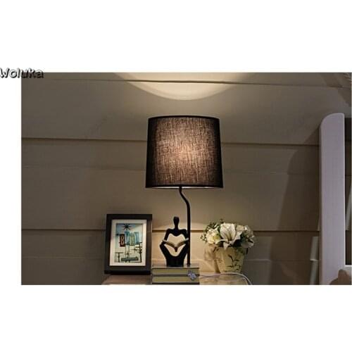 Nordic art desk lamp simple modern living room bedroom warm bedside table lamp lighting CD50 W07