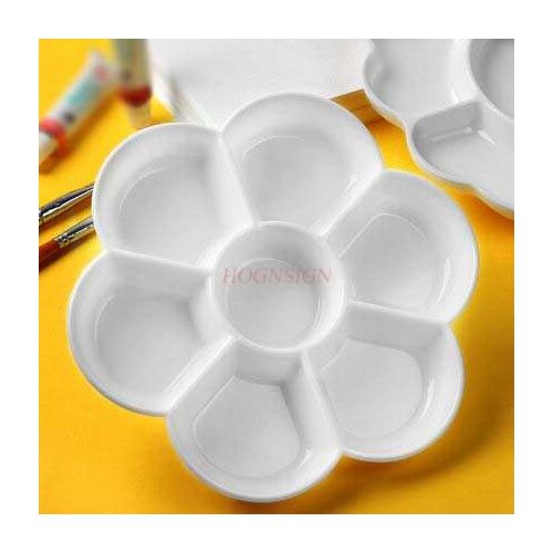 Color palette imitation ceramic plum palette beginner special watercolor paint acrylic paint Chinese painting pigment palette