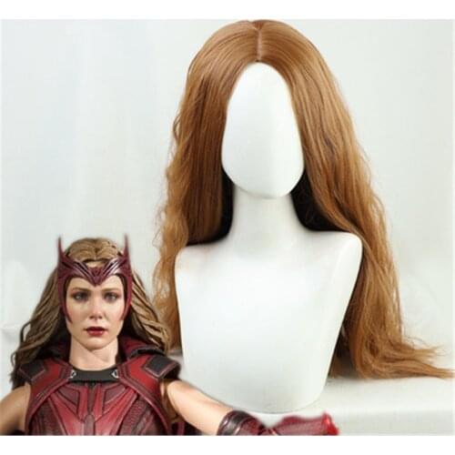 Halloween Scarlet Cosplay Witch Wig Vision Wanda Maximoff Cosplay Wig