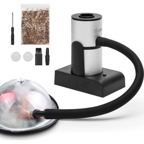 Food Smoking Guns With Wood Chips For Bar Cooking Meat BBQ Drinks Cheese Cocktails Portable Smoker Smoking Guns BBQ Food Wood