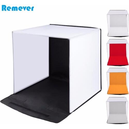 40*40*40cm Mini Portable Tabletop Photo Studio Foldable Photography Softbox with 5 colors Backdrops Shooting for Phones Cameras