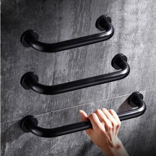 Bathroom Tub Handrail Grab-Bar Safety Toilet Support Rail Towel Rack Space Aluminum 30/40/50cm
