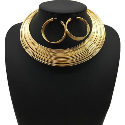 Sakura Love Africa Jewelry Set Glamour Woman Necklace Earrings Ethiopian Womens Wedding Banquet