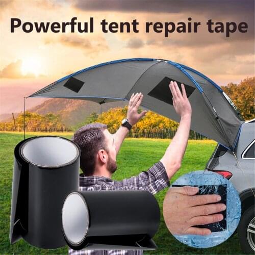 Self-adhesive Repair Tape Super Strong Fiber Stop Leaks Seal Tape Waterproof Performance Self Fix Paste Tent Raincoat Umbrella