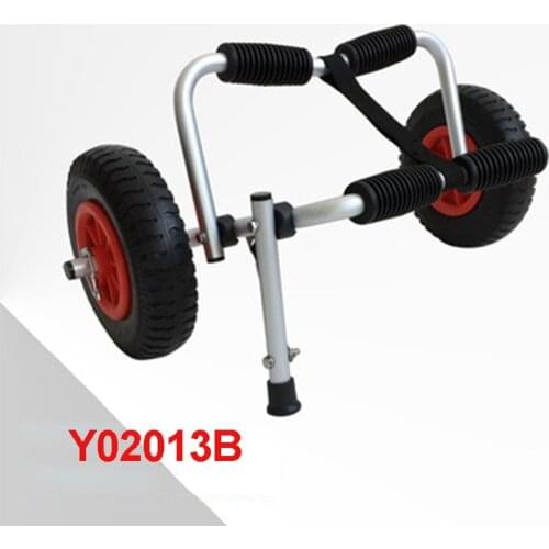 Y02013B Folding Foldable sit-on-top kayak canoe Inflatable Wheels Sand Shopping Trolley kayak trailers aviation aluminum