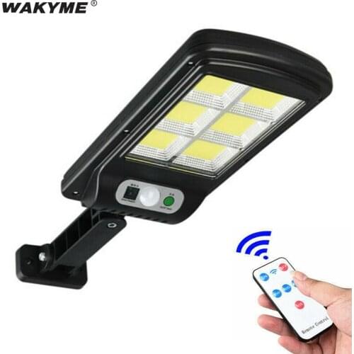 WAKYME 120/128 COB Solar Light Outdoor Solar Wall Lamp Remote Control Stree Light for Garden Decor Sunlight Waterproof Spotlight