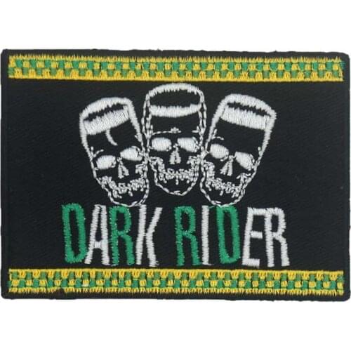 DARK RIDER biker Embroidered punk biker Patches Clothes Stickers Apparel Accessories Badge
