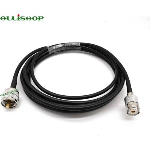 RF LMR200 UHF Male PL-259 to UHF Female Jack PL-259 Low Loss Digital Coax UHF Jumper Cable HAM & CB Radio,Antenna 1/3/5/8/10/12M