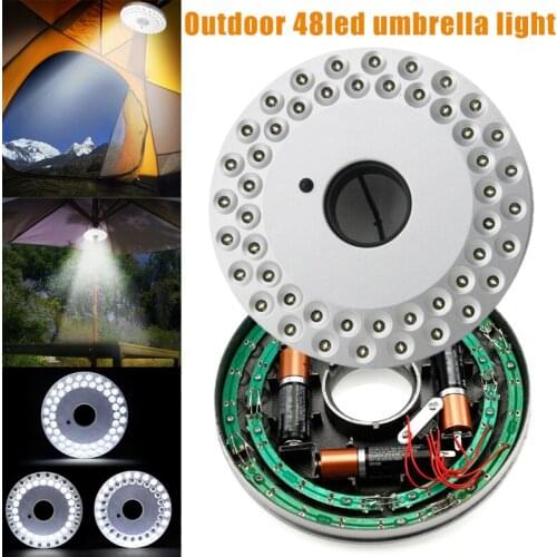 Outdoor 48 LEDs Light Umbrella Lamp Camping Lamp Fishing Lamp Emergency Lamp Tent Tamp LB88
