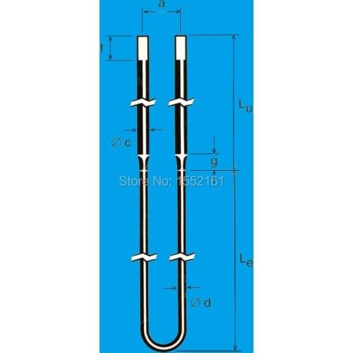 Factory Supply High performance 1700 U shape MoSi2 Furnace heating element