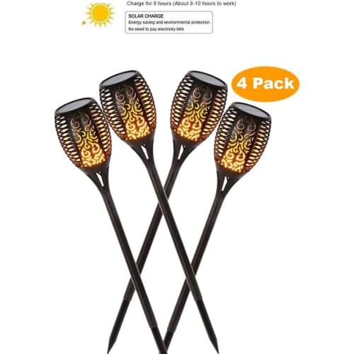 1/8 pcs LED Solar Lights Garden Flickering Flame Torch Path Light Dancing Flame Lighting Dusk to Dawn Torches Waterproof Lamp sm