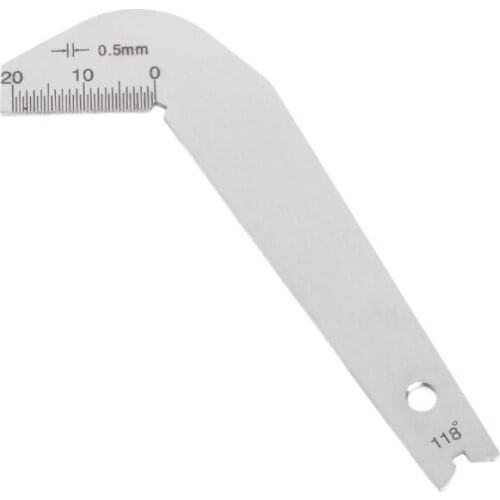 1pc Bit Pattern Drill Template Gauge Welding Inspect Tool Weld Drill Bit Measurement