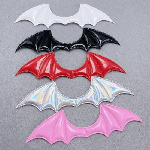 10/100Piece Cortex Black Red Devil Bat Wings DIY Hair Bow Accessories Brooch Halloween Costume Materials Clothes Home Decoration