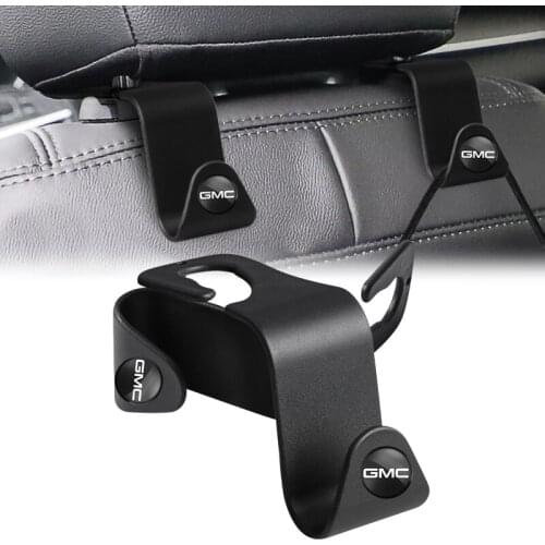 2Pcs Car Lnterior Universal Seat Headrest Back Hook For GMC Savana Yukon Sierra Jimmy Terrain Acadia Envoy Graphyte Granite Humm