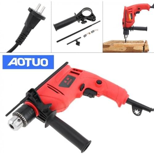 220V 710W Polishing drill High Power Handheld Electric Drill with Depth Ruler and 13mm Drill Chuck for Handling Screws
