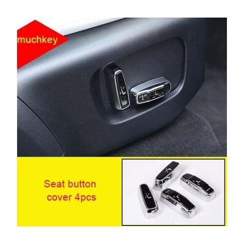 For LR Range Rover Velar chrome Seat button cover 4pcs