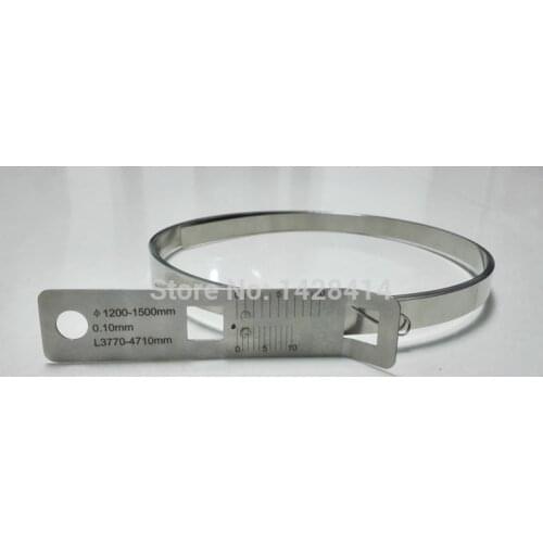 942-1885mm Stainless Steel Precision Circumference Tape/Ruler and Diameter ruler Periphery Taper Circumference Taper PI Taper