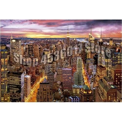 Manhattan Skyline DIY Full Diamond Embroidery 5D Diamond Painting Mosaic Cross Stitch landscape Art Needlework Crafts Home Decor